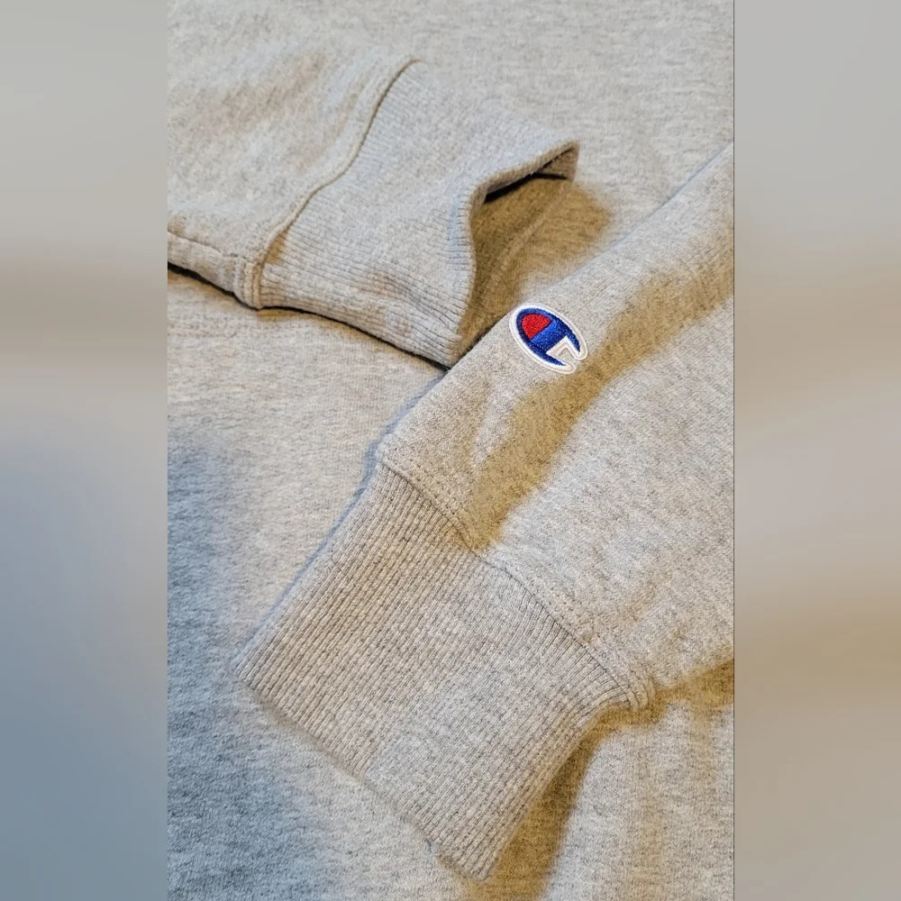 champion shop hooded pullover sweatshirt, unisex, size youth XLG/ adult sm, gray - Picture 5 of 8